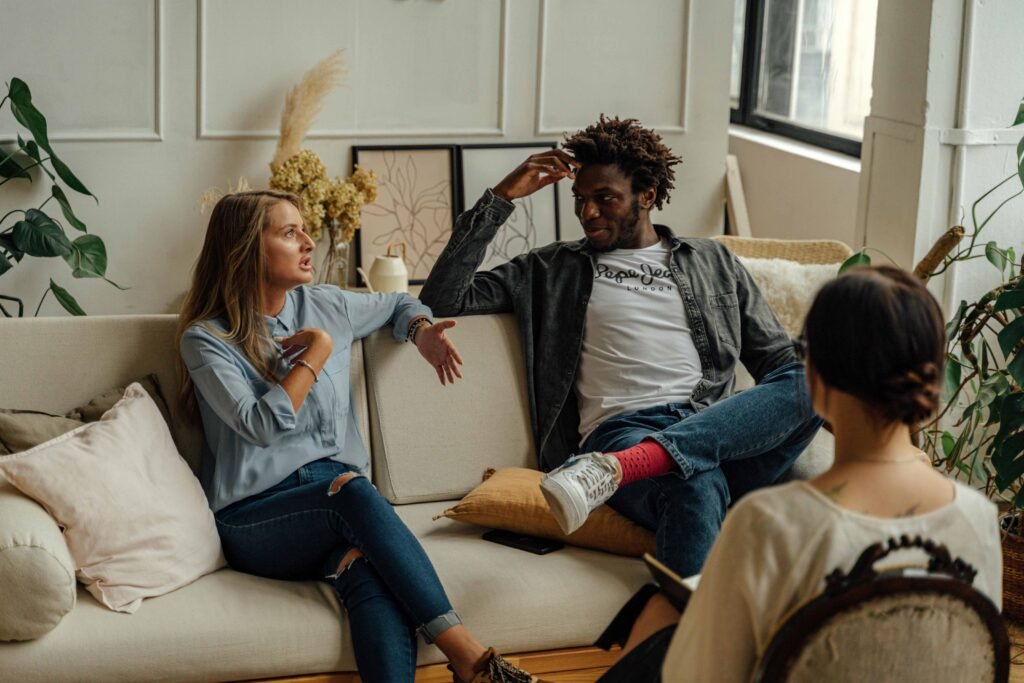 Clix Therapy Reviews: Are These Products Worth Your Money? 7 photo-a-woman-talking-at-a-couple-s-therapy-session-