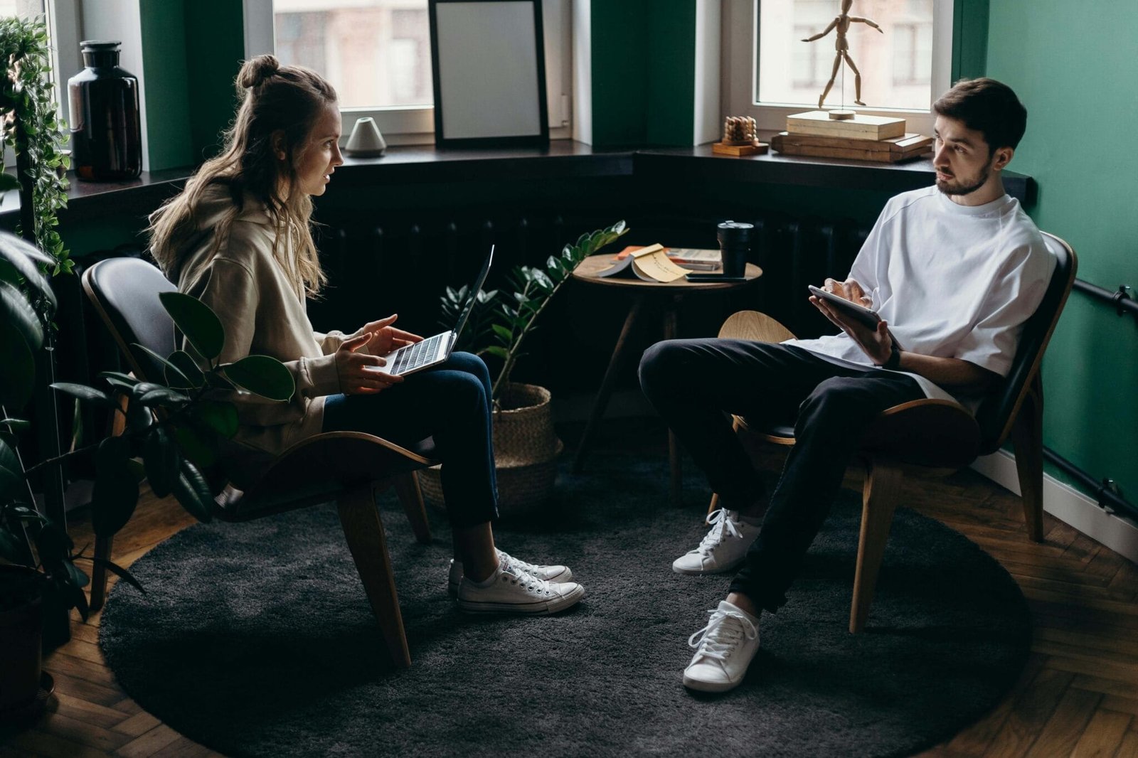 Couples Therapy: Synchronizing With Chaos 1 photo-of-man-and-woman-talking-to-each-other