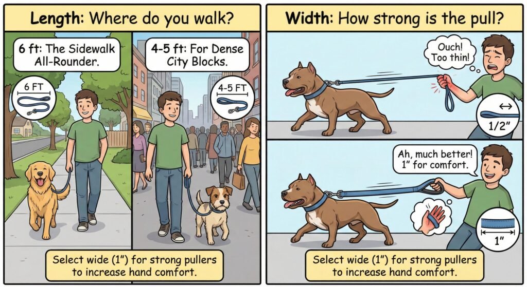 Yellow Dog Leash Buyer’s Guide: Visibility, Hardware and Comfort 5 6 ft is the sidewalk all rounder