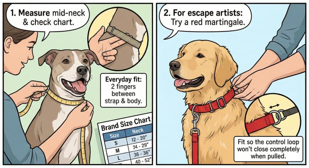 6 Best Dark Red Dog Collars Buyer’s Guide: Strong, Visible, Durable 1 Fit size first