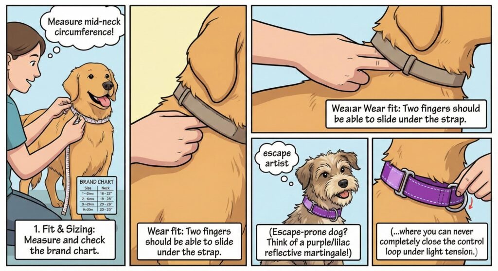 Top Lilac Dog Collars: Reflective, Monogrammed & LED-Ready 1 Fit sizing