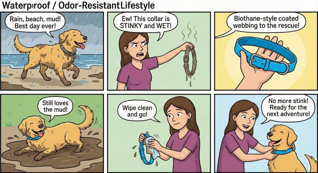 Top Lilac Dog Collars: Reflective, Monogrammed & LED-Ready 5 For rain beach and mud