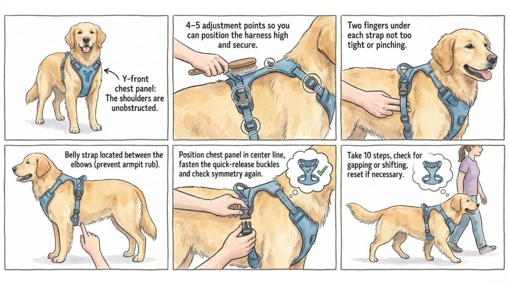 Stop the Fumble: Quick-Release Harness Guide 1 How to Put On a Harness with Quick-Release Straps