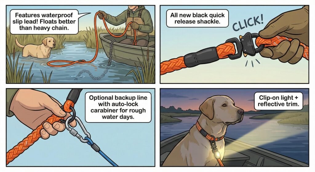 Best Quick-Release Leashes for Hunting Dogs 6 MarshBoat Work