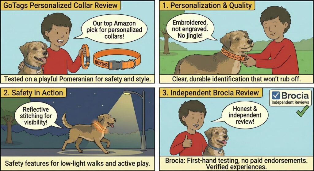 Our Pick & Review GoTags Personalized Dog Collar