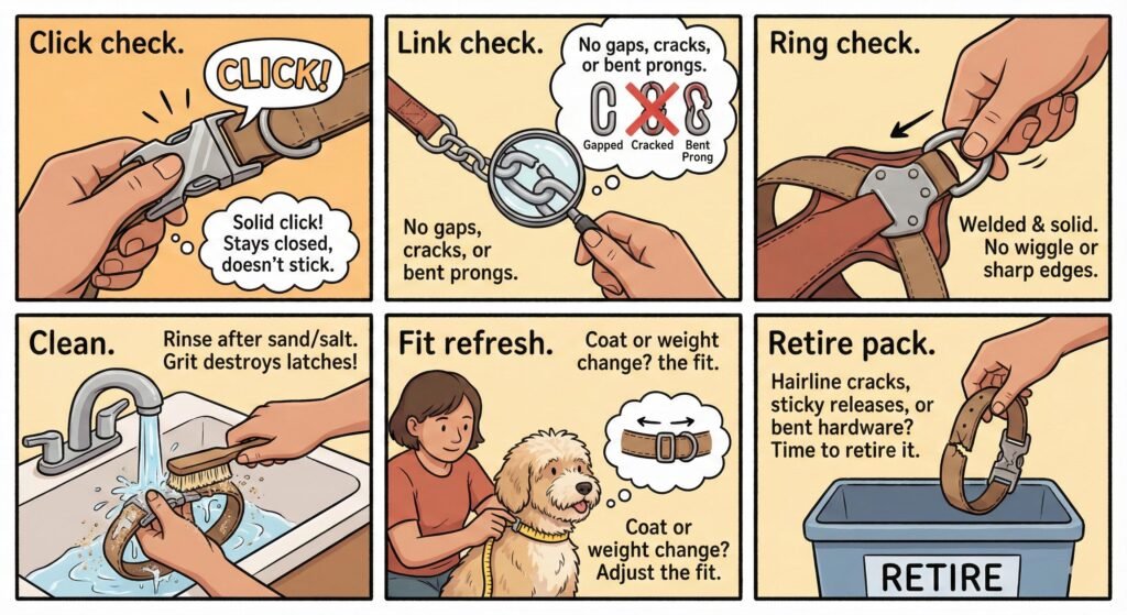 Prong Collars (ClicLock) Quick-Release Prong Collars: Safer, Faster, Easier 2 Safety Checklist 60 seconds Once a Month