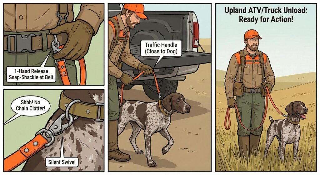 Best Quick-Release Leashes for Hunting Dogs 5 Upland ATVTruck Unload