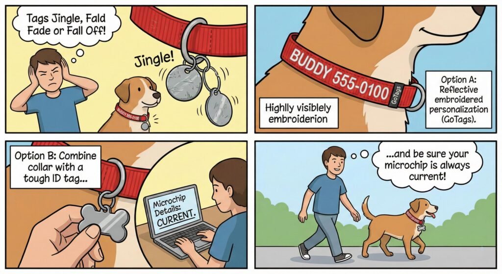 6 Best Dark Red Dog Collars Buyer’s Guide: Strong, Visible, Durable 4 be sure your microchip is always current